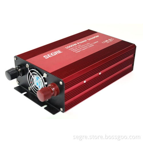 China Red color 1kw 1000 watt 12v 24v 48v 220v inverter power inverter